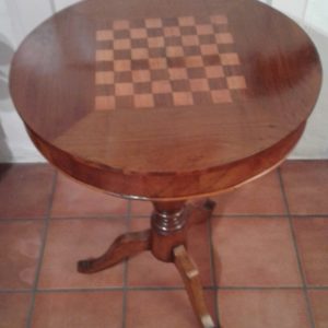 Tavolino da gioco noce e acero