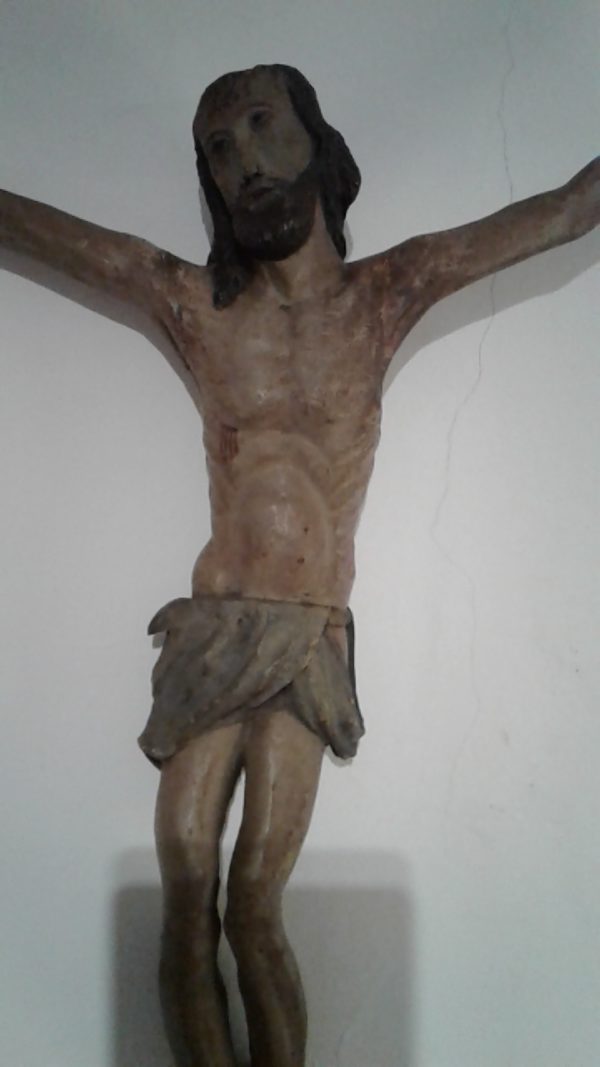 Cristo in legno Valle Onsernone arte povera fine seicento