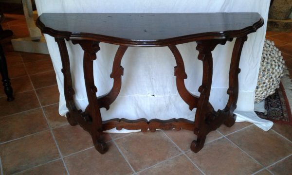 Console a lira. in noce