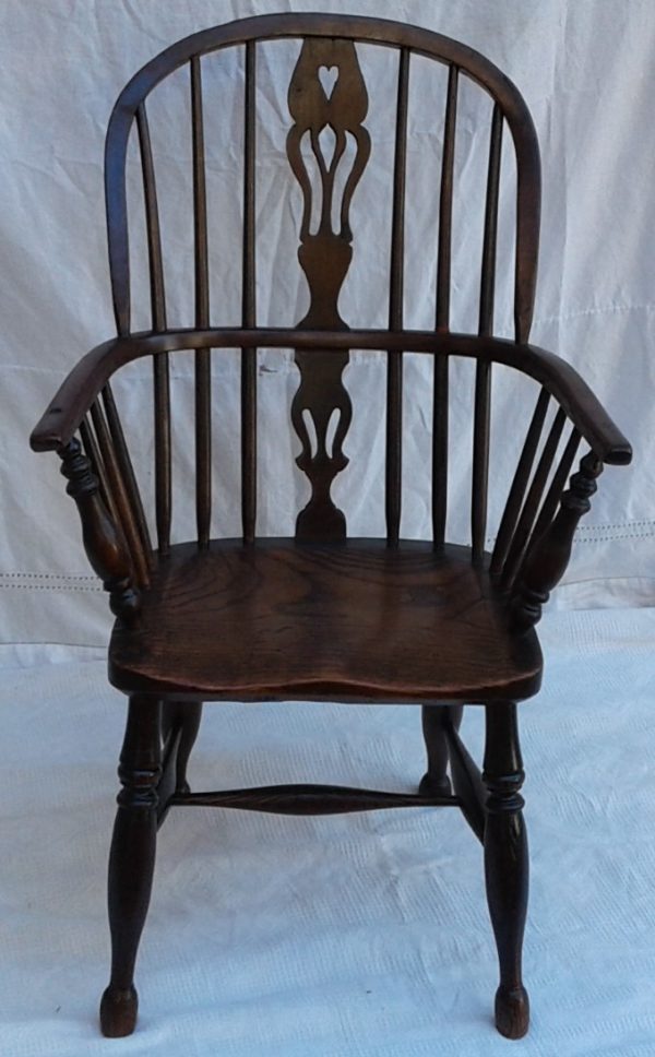 Poltrona windsor in quercia inizio 900 - immagine 2
