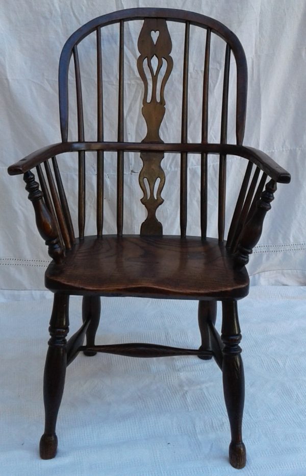 Poltrona windsor in quercia inizio 900